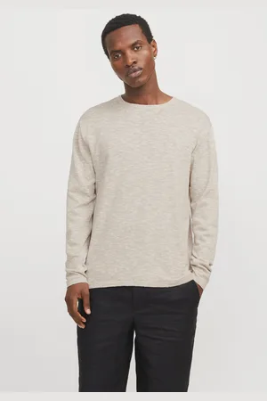 JACK & JONES Ensfarvet Striktrøje
