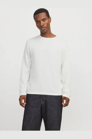JACK & JONES Ensfarvet Striktrøje