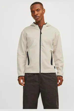 JACK & JONES Ensfarvet Hættetrøje Med Lynlås