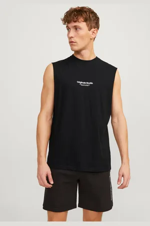 JACK & JONES Printet Crewneck Tanktop