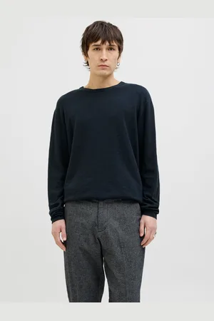 JACK & JONES Ensfarvet Striktrøje
