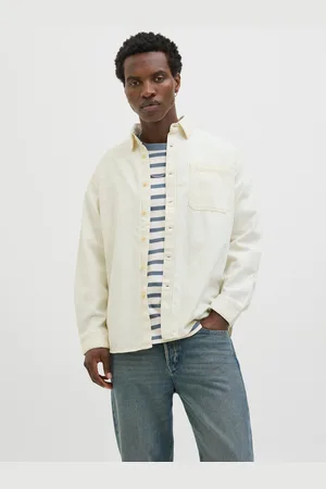 JACK & JONES Wide Fit Denimskjorte
