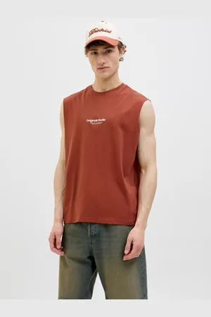 JACK & JONES Printet Crewneck Tanktop