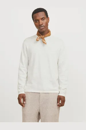 JACK & JONES Ensfarvet Striktrøje