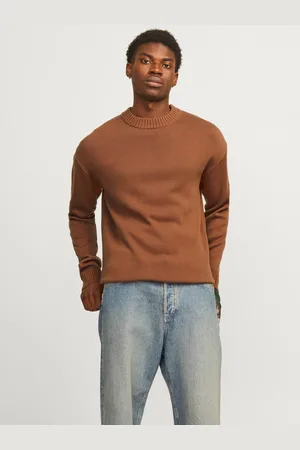 JACK & JONES Ensfarvet Striktrøje