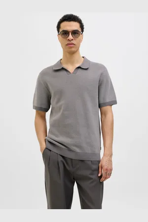 JACK & JONES Ensfarvet Striktrøje