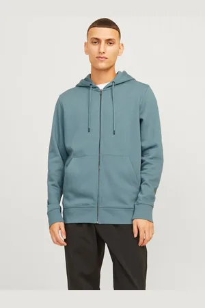 JACK & JONES Ensfarvet Hættetrøje Med Lynlås