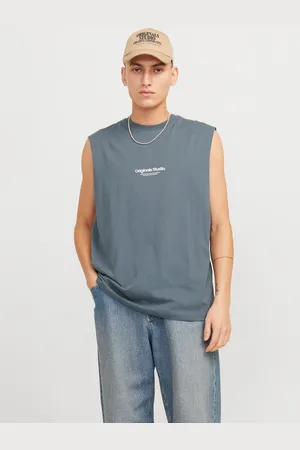 JACK & JONES Printet Crewneck Tanktop