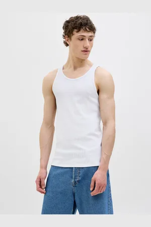 JACK & JONES Ensfarvet Crewneck Tanktop