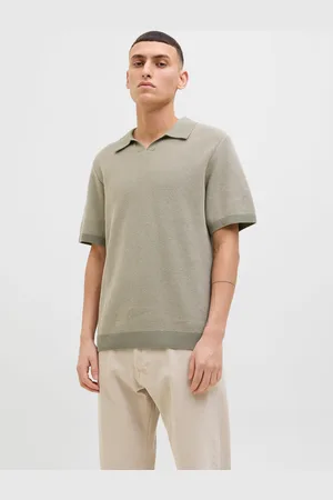 JACK & JONES Ensfarvet Striktrøje