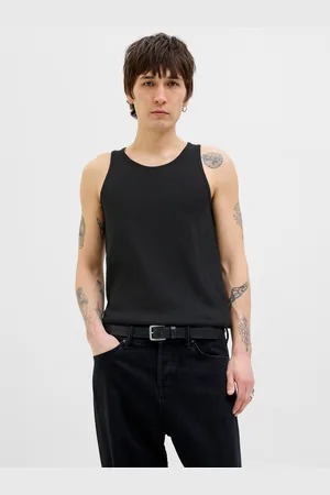 JACK & JONES Ensfarvet Crewneck Tanktop