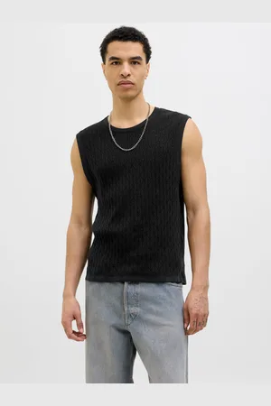 JACK & JONES Ensfarvet Strikket T-shirt