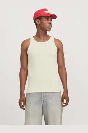 JACK & JONES Ensfarvet Crewneck Tanktop