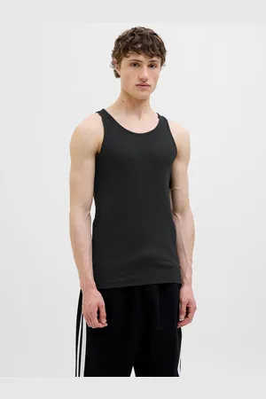 JACK & JONES Ensfarvet Crewneck Tanktop