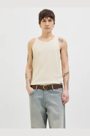 JACK & JONES Ensfarvet Crewneck Tanktop