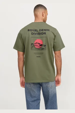 R.D.D. ROYAL DENIM DIVISION Back Printet O-hals T-shirt