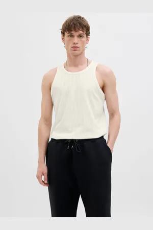 JACK & JONES 2-pak Ensfarvet Crewneck Tanktop
