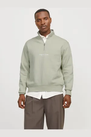 JACK & JONES Tekst Sweatshirt Med Halv Lynlås