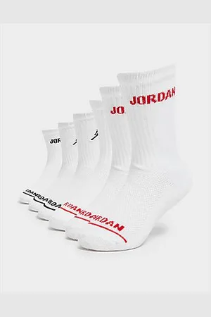 Jordan 6-Pakke Crew Sokker Junior