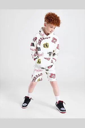 Jordan All Over Print Overhead Hoodie Junior