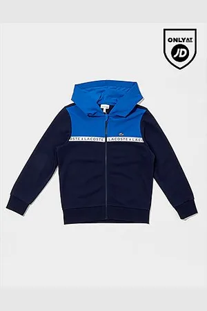 Lacoste Tape Zip Hoodie Junior