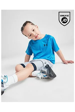Under Armour Tech Embossed T-Shirt/Shorts Set Children
