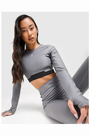 On Running Train Long Sleeve Crop Top