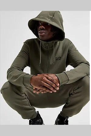 EA7 Core Full Zip Fleece Hoodie