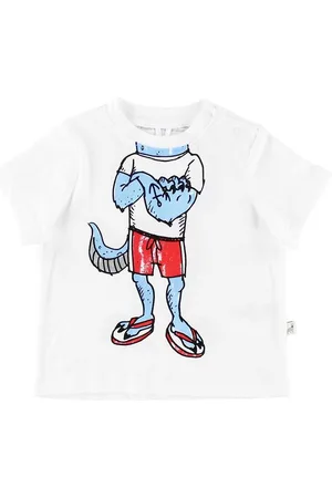 Stella McCartney T-shirt - Hvid m. Monsterkrop