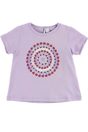 VERSACE Young T-shirt - Lavendel m. Logo/MariehÃ¸ns