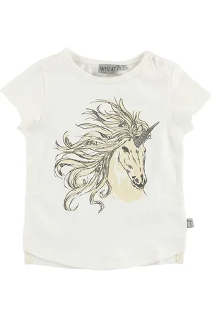 WHEAT T-shirt - Ivory m. EnhjÃ¸rning