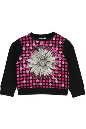VERSACE Young Sweatshirt - Sort m. Pink/Medusa