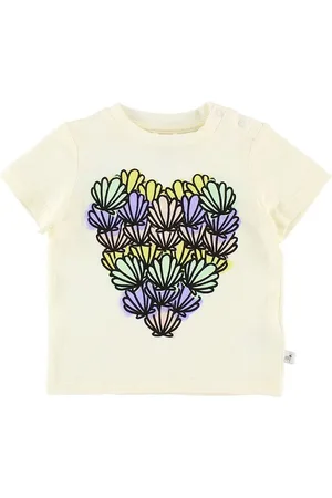 Stella McCartney T-shirt - Creme m. Muslinger