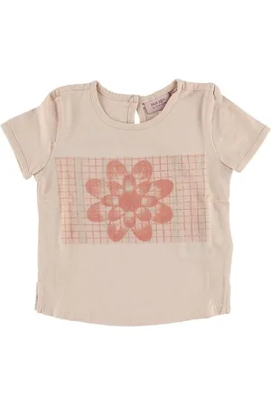 Noa Noa T-shirt - Lys Rosa m. Blomst