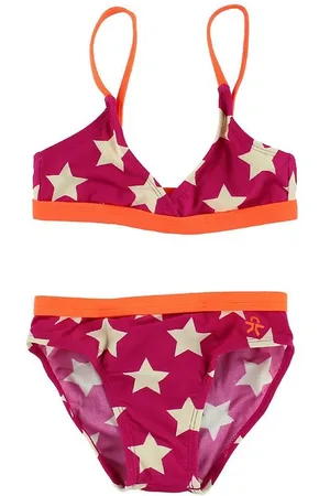 Color Kids Bikini - Pink/Orange m. Stjerner
