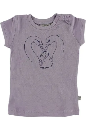 WHEAT T-shirt - Lilla m. Svaner