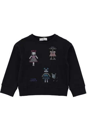 VERSACE Young Sweatshirt - Navy m. Similisten