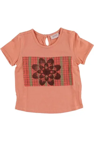 Noa Noa T-shirt - Koral m. Blomst