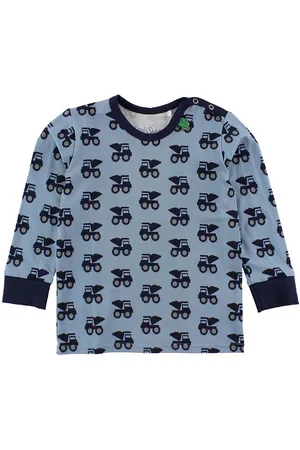 Freds World Bluse - StÃ¸vet BlÃ¥ m. Bulldozer