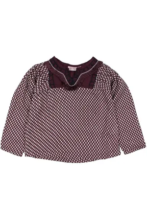 Noa Noa Bluse - Bordeaux m. Prikker