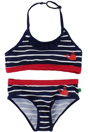Freds World Bikini - UV50+ - Navy/Hvidstribet