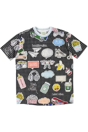 Fendi Kids T-shirt - Sortternet m. Print