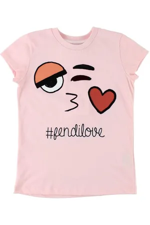 Fendi Kids T-shirt - Rosa m. Ansigt