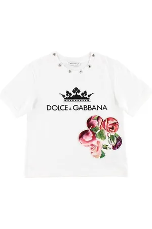 Dolce & Gabbana T-shirt - Hvid m. Blomst