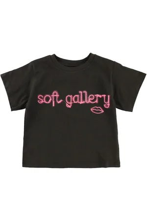 Soft Gallery T-shirt - Dominique - Neon lips