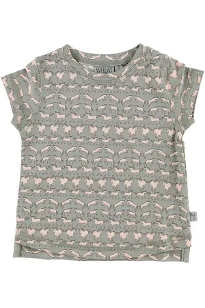WHEAT T-shirt - Nicola - Light Grey m. Heste