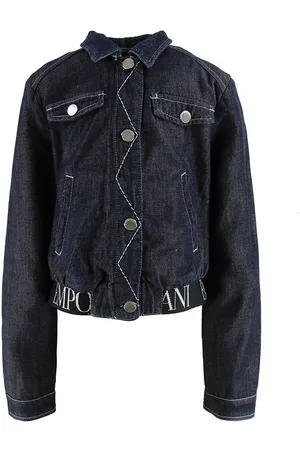 Emporio Armani Jakke - Denim - MÃ¸rkeblÃ¥