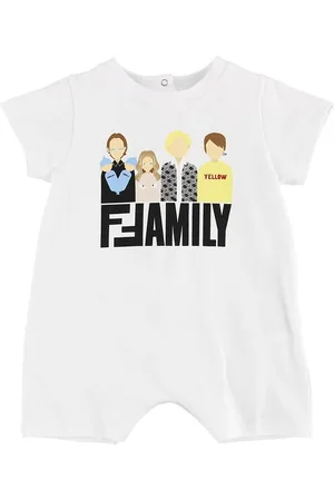 Fendi Kids Sommerdragt - Hvid m. Family