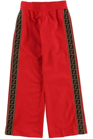 Fendi Kids Bukser - RÃ¸d m. Stribe/Knapper