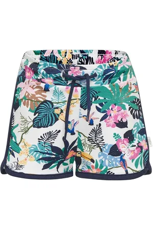 Hummel Shorts - HMLKaia - LysegrÃ¸n m. Blomster